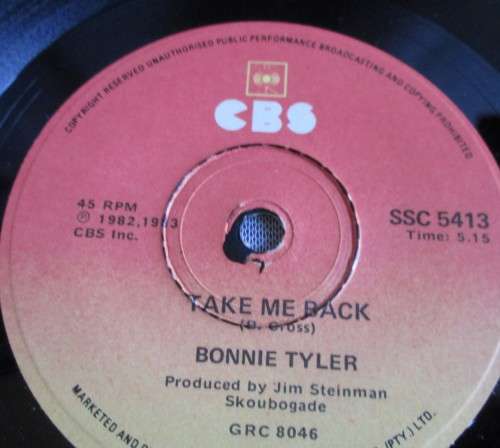 BONNIE TYLER - TOTAL ECLIPSE OF THE HEART 1982 (SSC 5413) 45 RPM