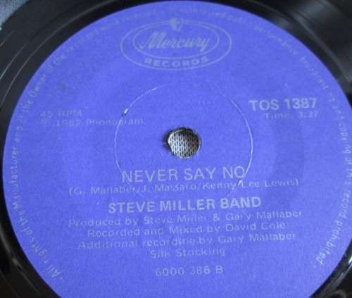 STEVE MILLER BAND - ABRACADABRA 1982 (TOS 1387) 45 RPM RECORD