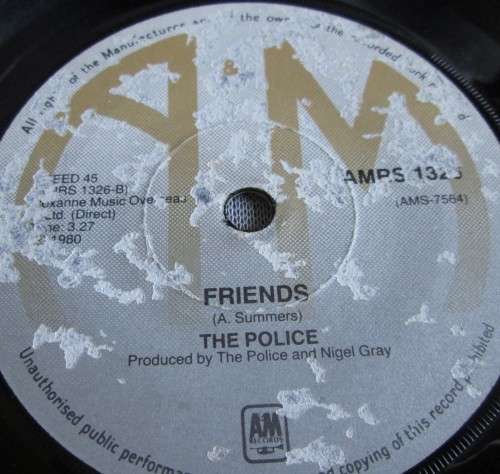 THE POLICE - DON`T STAND SO CLOSE TO ME 1980 (AMRS 1326) 45 RPM RECORD