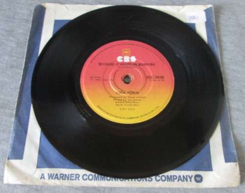 COCK ROBIN - 1985 BECAUSE IT KEEPS ON WORKING/WHEN YOUR HEART IS WEAK 45 RPM RECORD - A3551