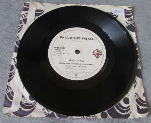 MADONNA - PAPA DON`T PREACH 1986 (WBS 500) 45 RPM RECORD