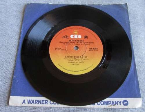 EARTH WIND FIRE - LETS GROOVE 1981 (SSC 5269) 45 RPM RECORD