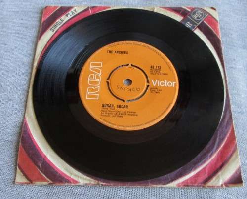 THE ARCHIES - SUGAR SUGAR 1969 (42.113) 45 RPM RECORD