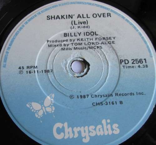 BILLY IDOL - MONY MONY 1987 (PD 2561) 45 RPM RECORD
