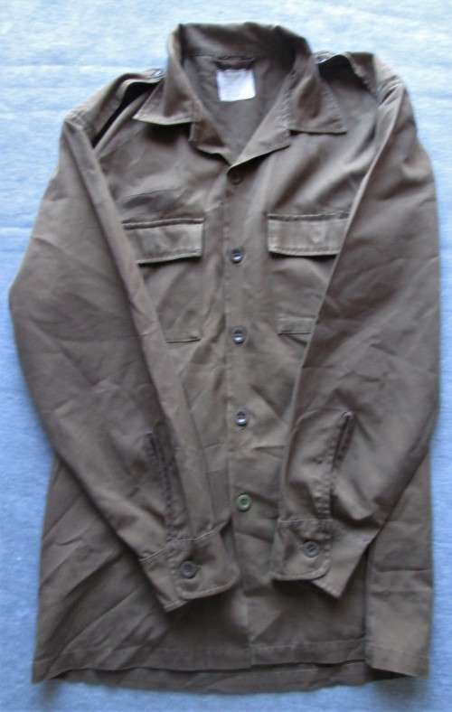 SADF `NUTRIA` FIELDDRESS LONG SLEEVE BROWNS SHIRT 1984 9 SEE DESCRIPTION)