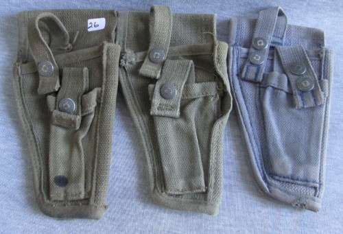SADF and POLICE GUN HOLSTERS SET x3 (LOT)