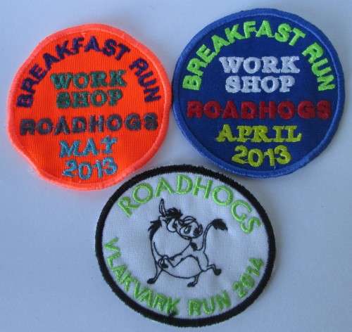 ROADHOGS PATCHES 2013/2014/2015 x3 (LOT)