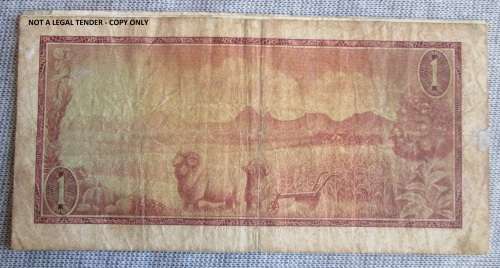 ONE RAND T W DE JONGH x10 BANKNOTES