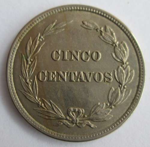 5 CENTAVOS 1918 ECUADOR COIN