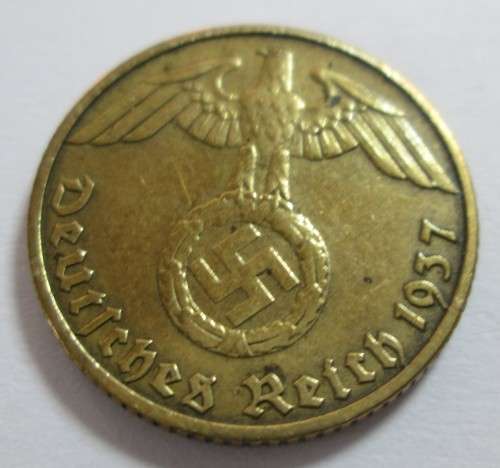 5 REICHS PFENNIG 1937 GERMANY COIN
