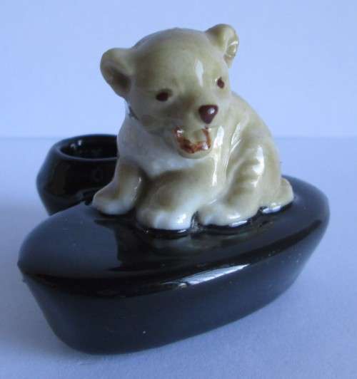 LION CUB WADE ZOO LIGHTS CANDLEHOLDERS FIRST WHIMSIES 1957 - 1962 - NW/17