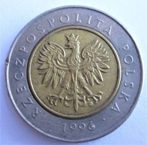 5 GROSZY POLAND 1996 COIN