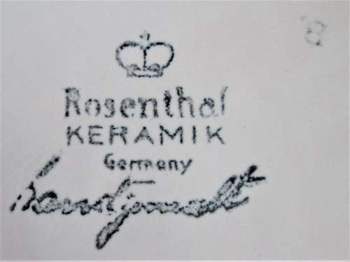 ROSENTHAL KERAMIK GERMANY PLATE