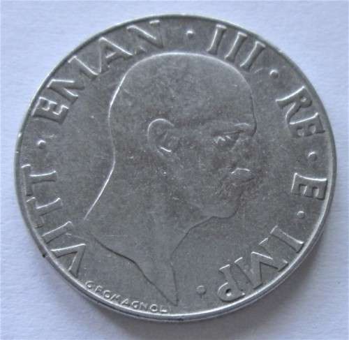 50 LIRA 1940 ITALY COIN