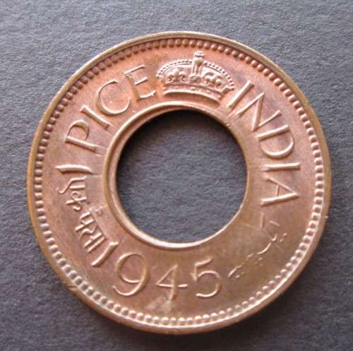 1945 1 PICE INDIA COIN