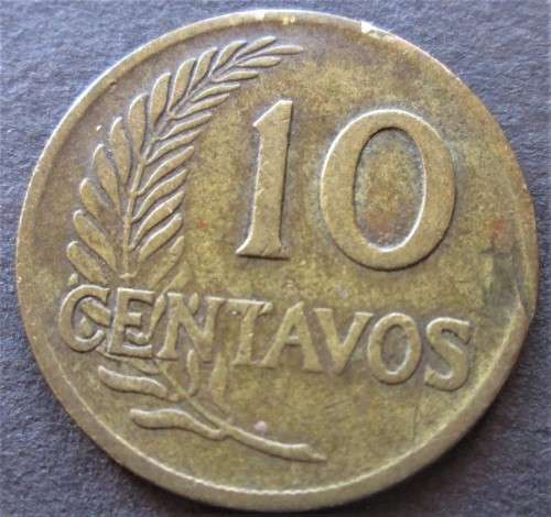 10 CENTAVOS 1960 PERU COIN