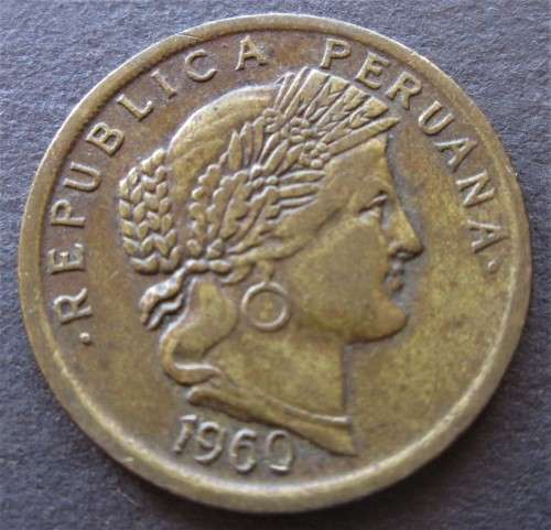 10 CENTAVOS 1960 PERU COIN