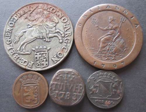 VAN RIEBEECK REPLICA TOKENS x5 (LOT)