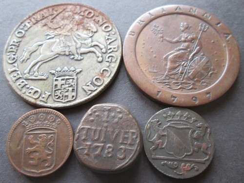 VAN RIEBEECK REPLICA TOKENS x5 (LOT)