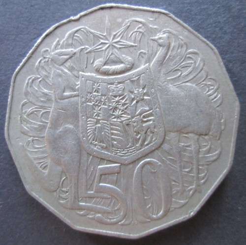 1969 FIFTY CENTS AUSTRALIA COIN