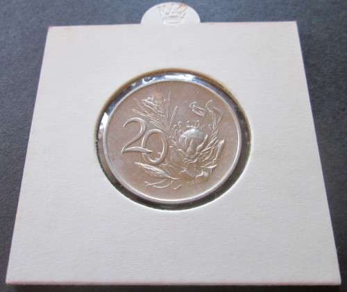 1966 TWENTY CENT SOUTH AFRICA (AFIKAANS) COIN