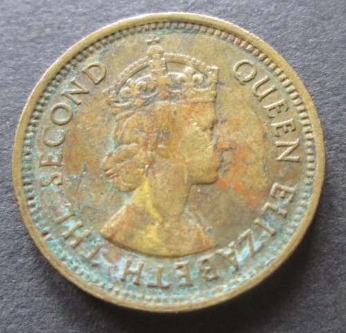 FIVE CENT 1965 HONG KONG COIN