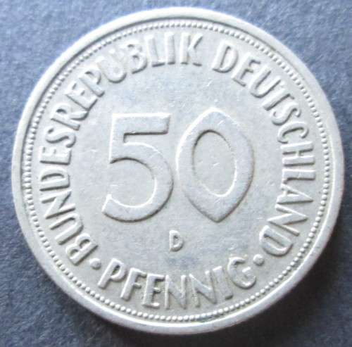 50 PFENNIG 1950 DEUTSCHLAND COIN