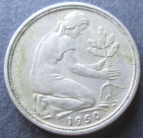 50 PFENNIG 1950 DEUTSCHLAND COIN
