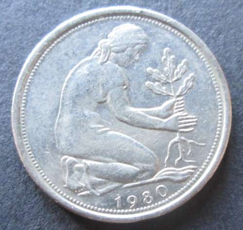 50 PFENNIG 1980 DEUTSCHLAND COIN