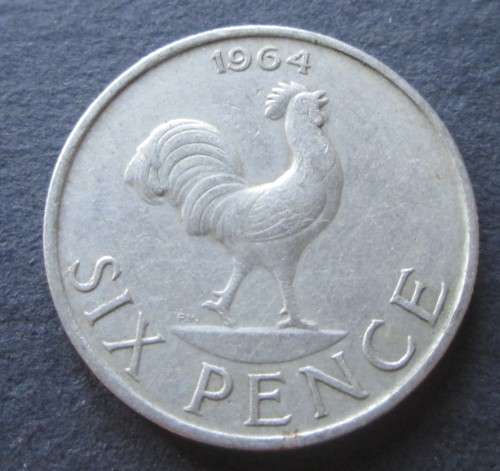 SIX PENCE 1964 MALAWI COIN