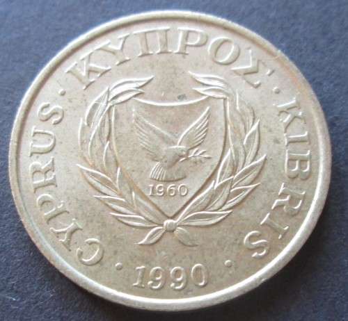 5 CENTS 1990 CYPRUS COIN