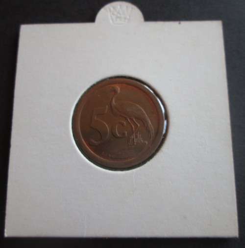 FIVE CENTS 1990 SOUTH AFRICA COIN