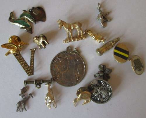 ASSORTED BROOCHES / PINS and CHARMS (LOT) A