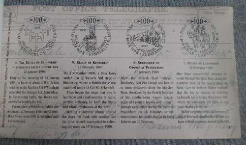 2002 ANGLO-BOER WAR SOUVENIR BOOKLET - A10