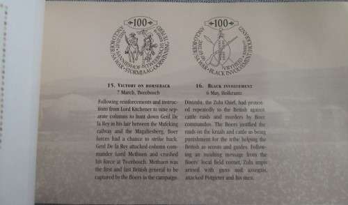 2002 ANGLO-BOER WAR SOUVENIR BOOKLET - A10