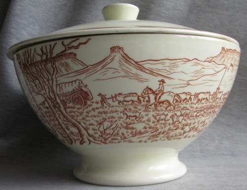 Voortrekker Eeufees Commemorative Bowl with Lid 1838 to 1938