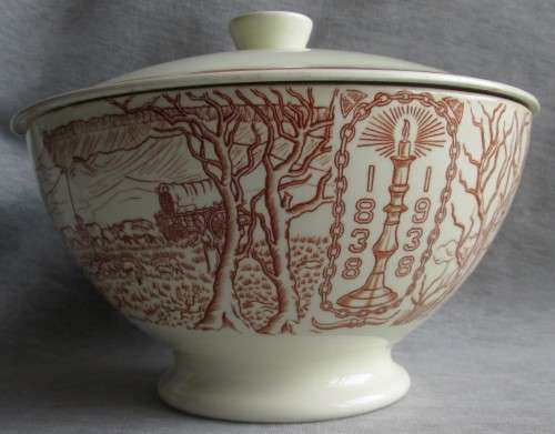 Voortrekker Eeufees Commemorative Bowl with Lid 1838 to 1938