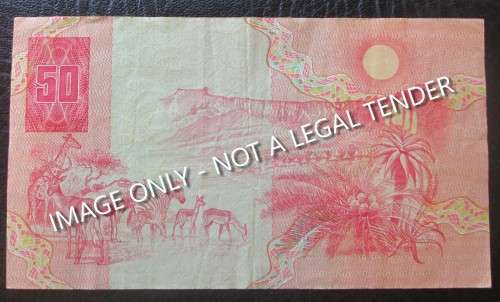 50 RAND REPUBLIC OF SOUTH AFRICA BANKNOTE SERIAL Nr AG8809904E - RAKN/30