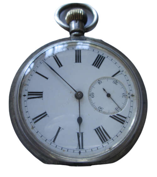 VINTAGE *SILVER* POCKET WATCH No 29110 - 0.935 (118gram) - RAK290