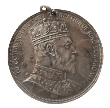 COLONY OF NATAL 1902 CORONATION OF KING EDWARD 7th *SILVER MEDAL* - RAKM/12