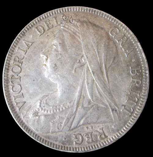 HALF CROWN 1897 VICTORIA·DEI GRA·BRITT · REG *SILVER* GREAT BRITAIN COIN - RAKC/116