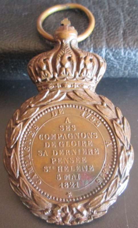 NAPOLEON I EMPEREUR  St HELENA 5 MAY 1921 MEDAL - RAK380 (32 gram/6 cm)