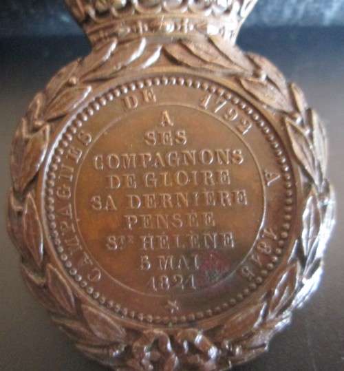 NAPOLEON I EMPEREUR  St HELENA 5 MAY 1921 MEDAL - RAK380 (32 gram/6 cm)