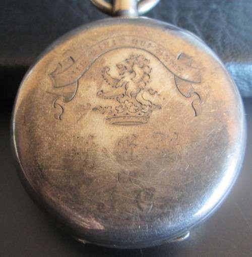 POCKET WATCH No 81629 WITH CREST /HALLMARK (121gram) - RAK382