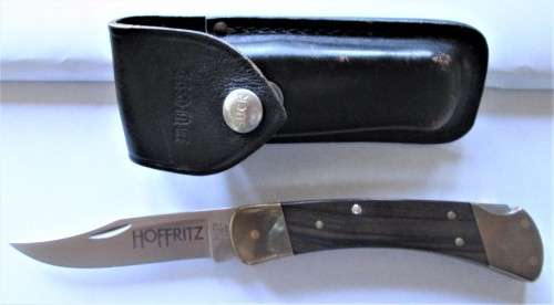 BUCK 110 HUNTER KNIFE WITH ORIGINAL POUCH (HOFFRITZ) - RAK93 (BOXED)