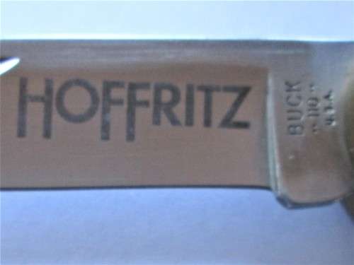 BUCK 110 HUNTER KNIFE WITH ORIGINAL POUCH (HOFFRITZ) - RAK93 (BOXED)