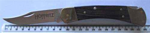 BUCK 110 HUNTER KNIFE WITH ORIGINAL POUCH (HOFFRITZ) - RAK93 (BOXED)