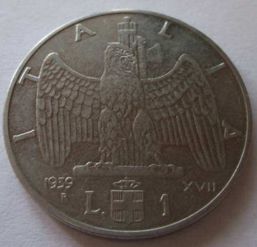 LIRA 1939 ITALY COIN - C1288