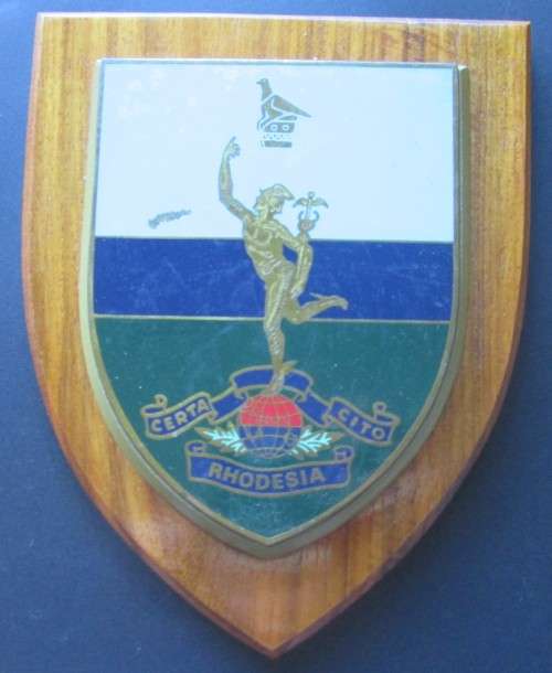 RHODESIA SIGNAL CORPS CERTA/CITO PLAQUE - RAKM/115