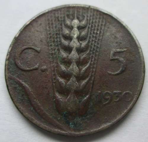 5 CENTESIMI 1930 ITALY COIN - C2066